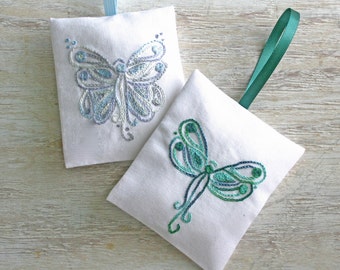 DIY pdf Crewel Embroidery Pattern Angels - Butterfly and Dragonfly digital download tutorial