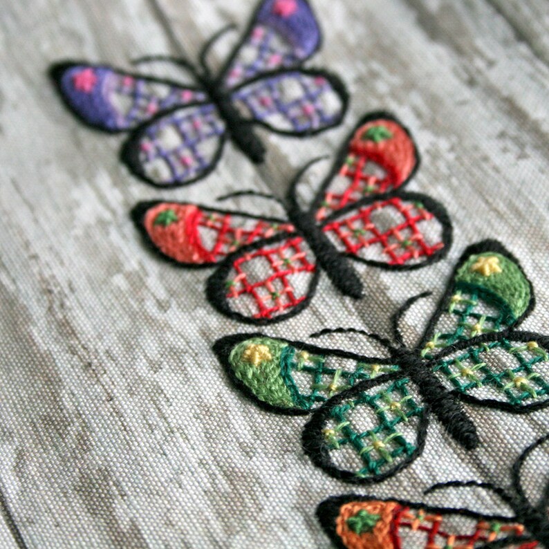 Embroidery kit butterfly embroidery kit butterflies on white  etsy Embroidery kit butterfly embroidery kit butterflies on white  etsy