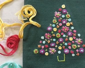 Christmas Tree Embroidery Kit  for Lori / Embroidery Guild