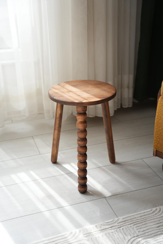 Rustic Wooden Stool, Rustic Indoor Plant Stand, Small Side Table, Kids Step Stool, Modern End Table, Sofa Table