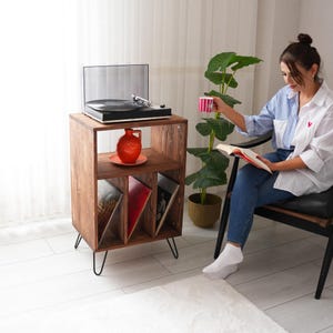 Record Player Station, Vinyl Record Storage, Turntable Stand