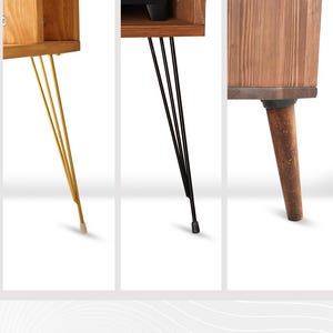 Custom Wooden Desk, Modular Home Office desk, Small Writing Table, Solid Wood Standing Desk, Mid Century Modern Office Table