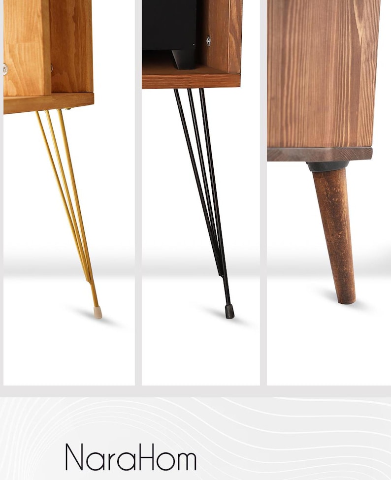 Custom Wooden Desk, Modular Home Office desk, Small Writing Table, Solid Wood Standing Desk, Mid Century Modern Office Table