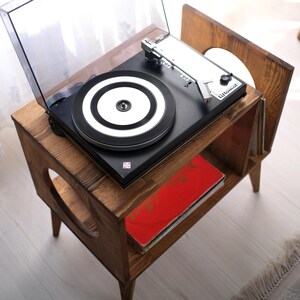 Large Record Player Stand, Plattenspieler Mobel, Cabinet Turntable