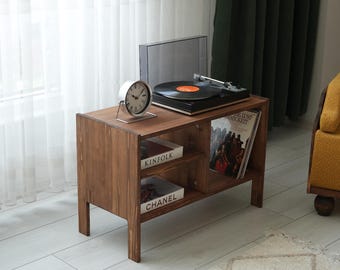 Platenspelerkast, platenspelerkast met vinylopslag, Mueble Tocadiscos, hifistandaard, mobiele Giradischi, Mueble Vinilos