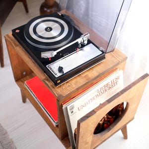 Large Record Player Stand, Plattenspieler Mobel, Cabinet Turntable