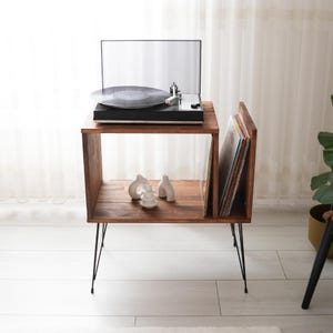 Turntable Station With Storage, Large Record Player Stand, Large Record Player Cabinet, plattenspieler mobel