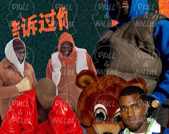 Kanye West Yeezy YE Phone Case Cover Design Digital File, 300 DPI, PNG file, ready to print, Rapper, Hip Hop Artist, Gift