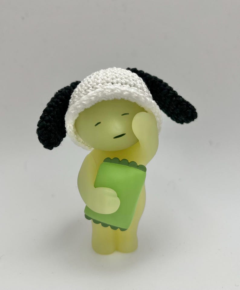 Crochet Smiski/Sonny Angel Hats, Tiny Doll Accessories Floppy Dog Ears