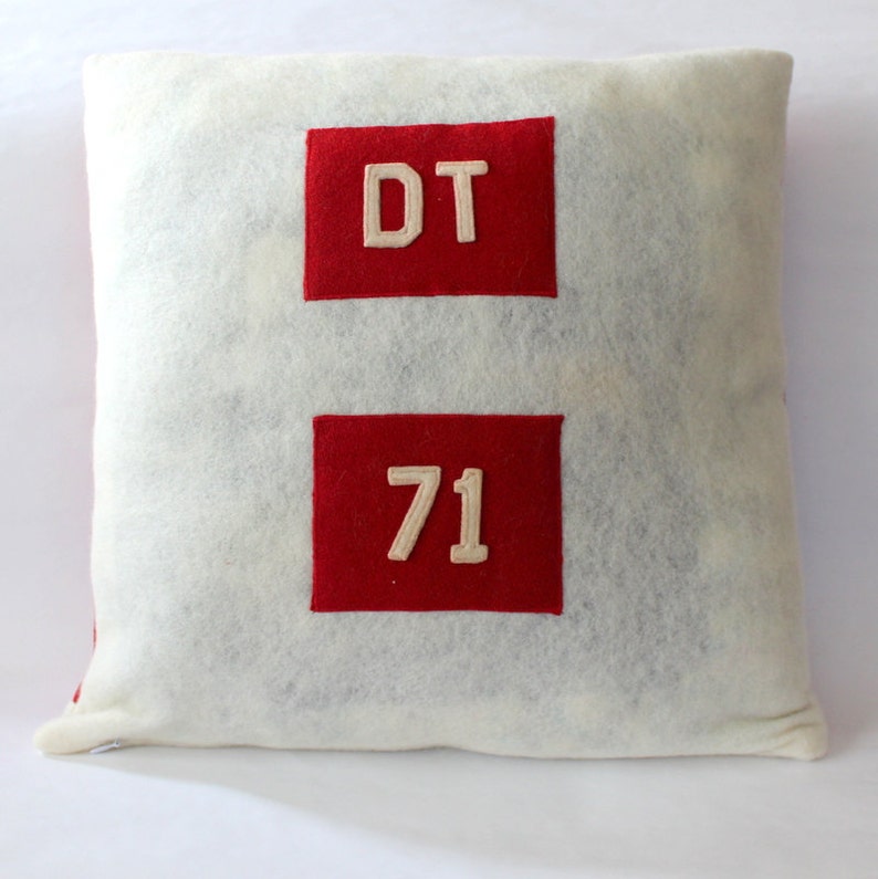 Custom Varsity Jacket Pillow With Insert Varsity Jacket School Memory Pillow image 6