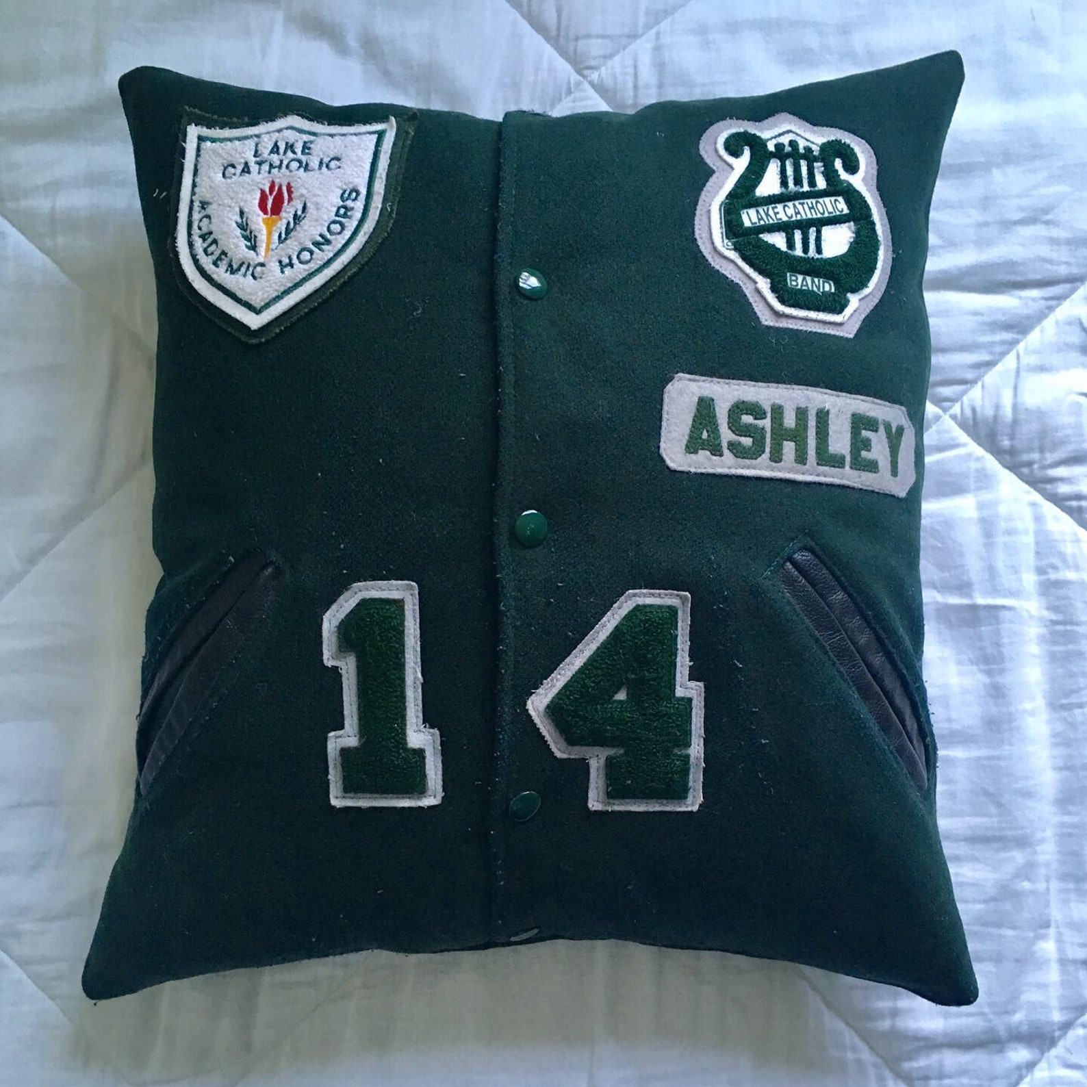 Custom Varsity Jacket Pillow With Insert Varsity Jacket Etsy