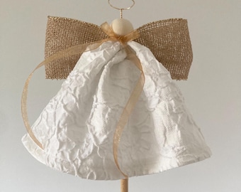 Angel Ornament Tree Topper - Memory - Made from YOUR Wedding Dress - Custom