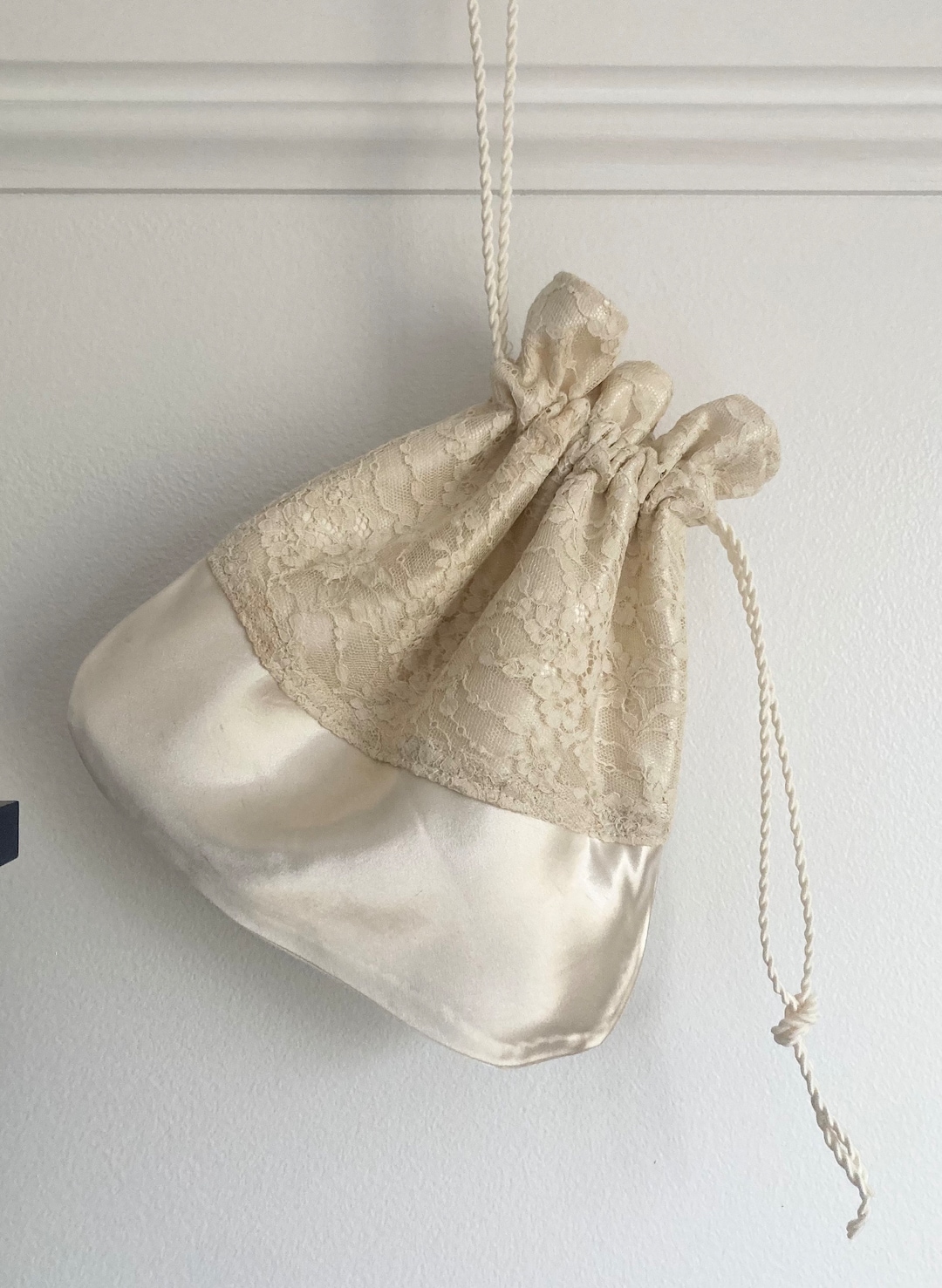 Custom Bridal Reticule - Drawsteing Bag - Made From YOUR Wedding Dress ...