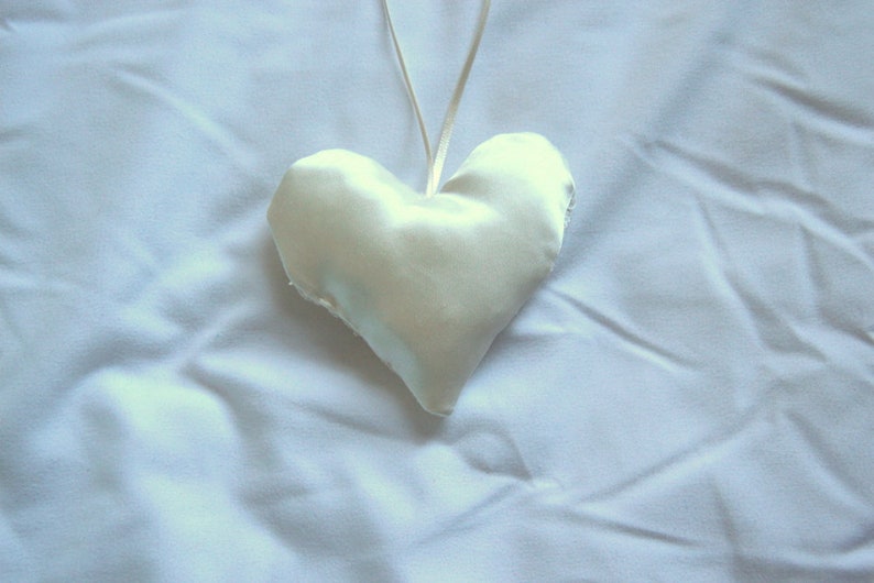 Heart Ornament Memory Ornament Made from YOUR Wedding Dress image 4