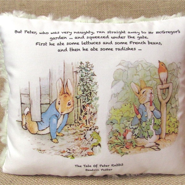 The Tale Of Peter Rabbit - Little Decorative Storybook Pillow 2