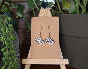 cow cowboy hat earrings