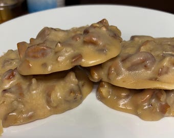 1 Dozen (12)Louisiana Pralines Made With Pecans Valentine Day Treat From The South Southern Goodness: Pralines Made Fresh The Day Shipped.