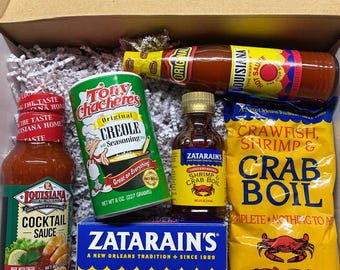 Louisiana Cajun Spice Gift Box Missing home Louisiana Gift Basket Birthday from home state Gifts Cajun Spicy Grocery Cooking Groceries