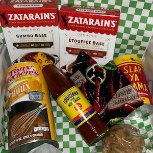 Louisiana Cajun Spice Gift Box Missing Home Louisiana Gift Basket Birthday From Home State Gifts Cajun Spicy 1 Pecan Praline and 2 Coasters