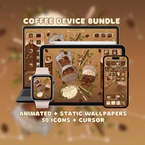 Thème Coffee Device : fonds d'écran animés et icônes (téléchargement numérique)