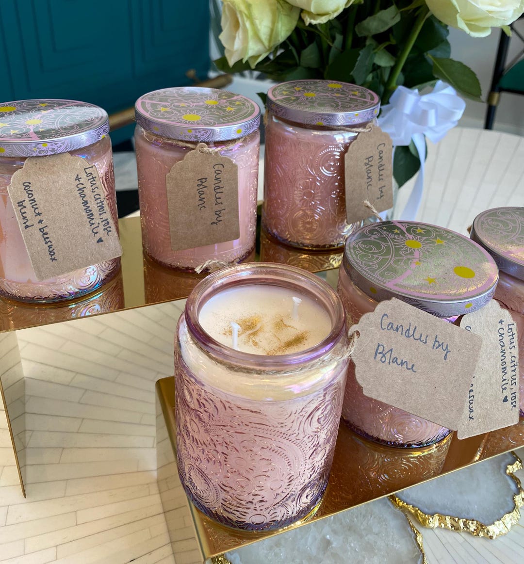 Floral Hand Poured Pure Essential Oil Candle Made With Coconut ...