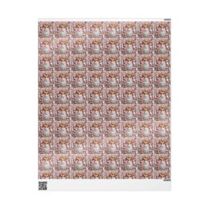 Pink and Gold Christmas Wrapping Paper Modern Festive Gift Wrap image 8