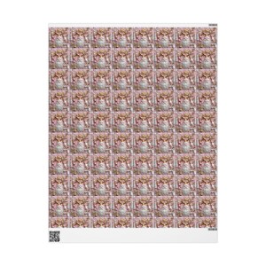 Pink and Gold Christmas Wrapping Paper Modern Festive Gift Wrap image 2