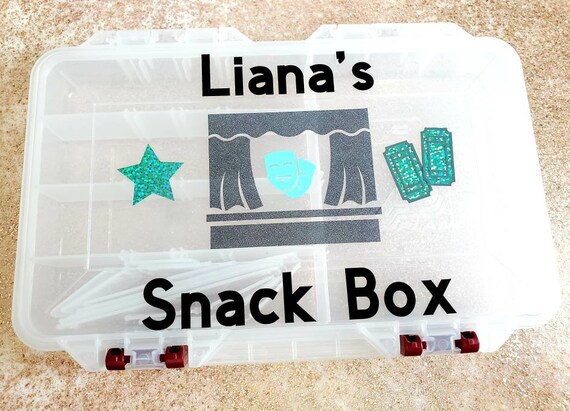 Personalized Snackle Box Childrens Snack Box Snack Organizer Snack Box  Plastic Kids Snack Box Bait Box Themed Snack Box -  Israel