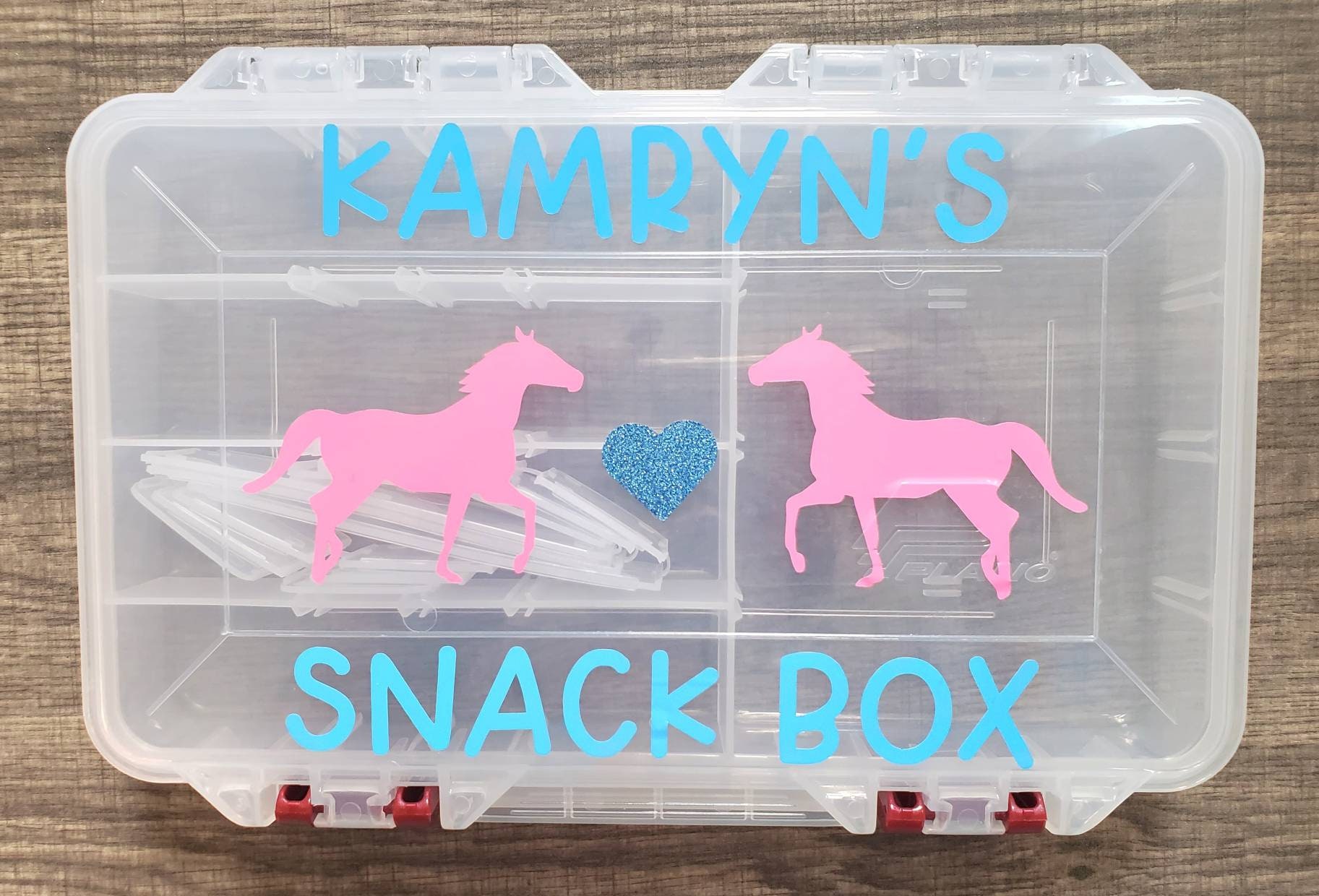 Horse Theme Customized Snack Box Personalized Name Snackle Box