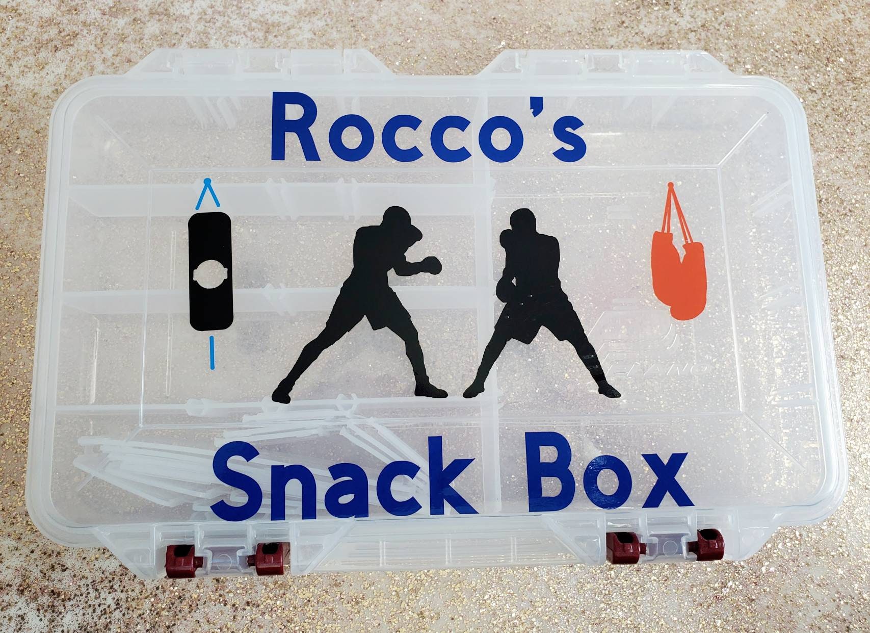 Personalized Snack Box. Kids Snack Box. Kids Shackle Box