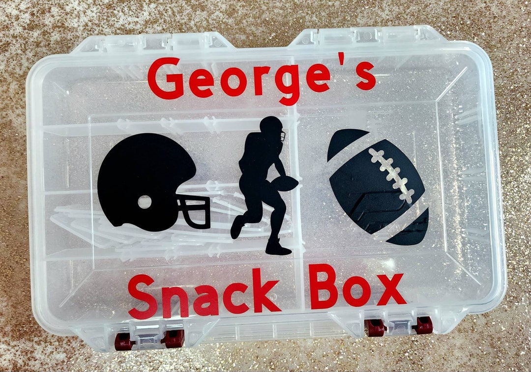 Customized Snack Box Sports Personalized Snackle Box Custom Name Box - Etsy