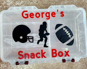 Customized Snack Box Sports | Personalized Snackle Box | Custom Name Box