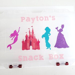 Customized Snack Box Princess Personalized Snackle Box Custom Name Box ...