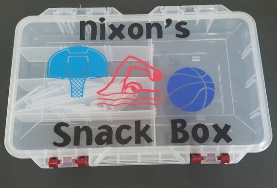 Personalized Snackle Box Childrens Snack Box Snack Organizer Snack Box  Plastic Kids Snack Box Bait Box Themed Snack Box -  Israel
