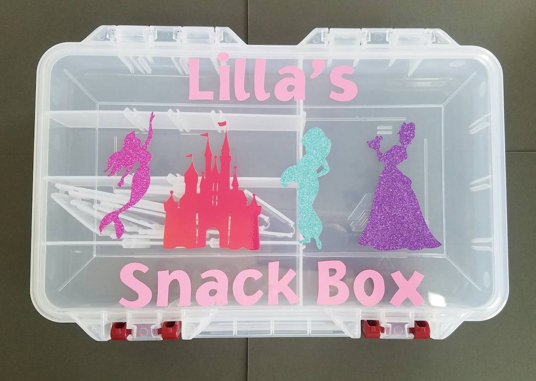 Customized Snack Box Princess Personalized Snackle Box Custom Name Box Etsy