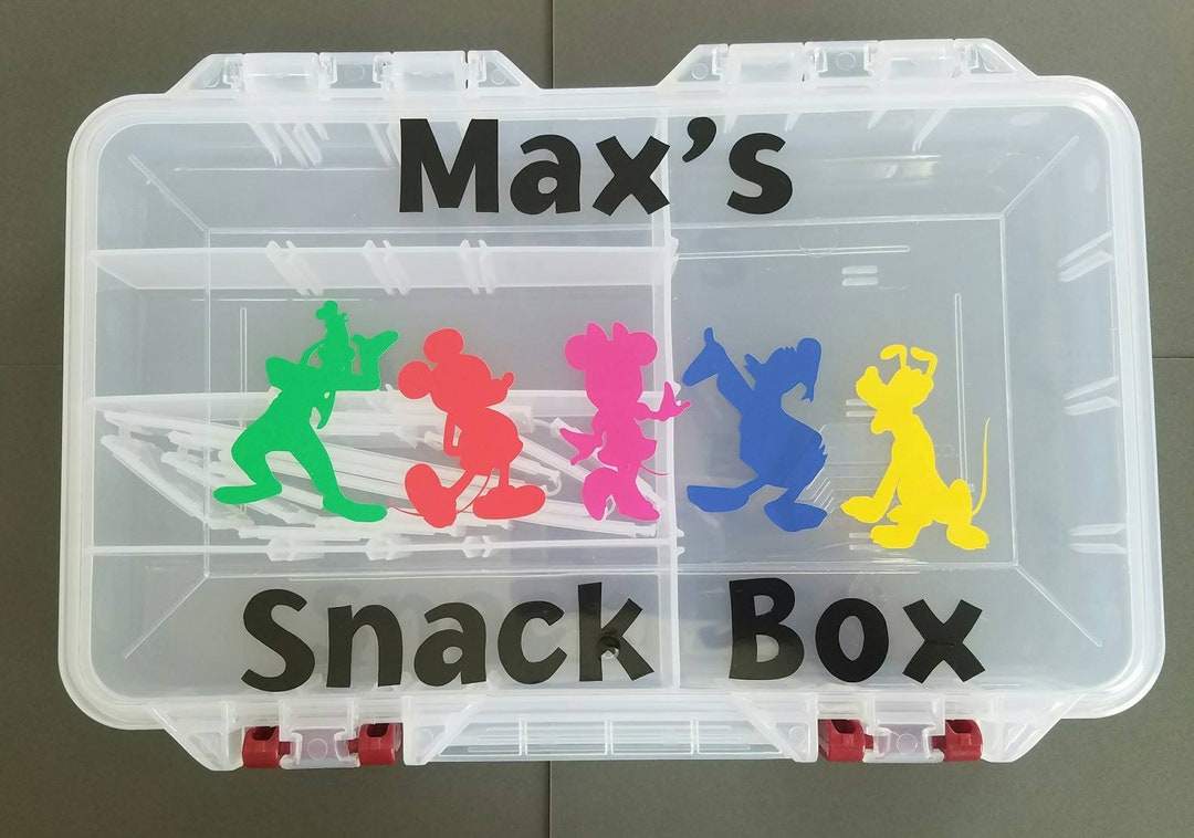 Customized Snackle Customized Snack Box Mickey and Friends Personalized Snackle Box Custom ...
