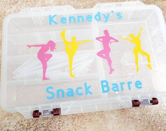 Customized Snack Box Hip Hop Jazz Dance | Custom Name Snack Barre | Dance Snackle Box