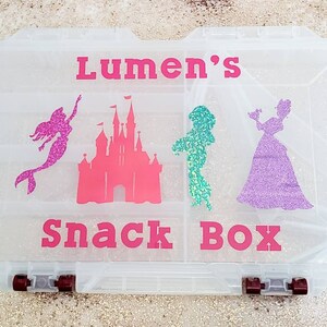 Customized Snack Box Princess Personalized Snackle Box Custom Name Box ...