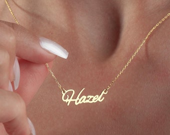 Collana Personalizzata Con Qualsiasi Nome Placcata In Oro 18 K E