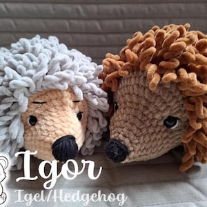 Igor Igel/Hedgehog - Häkelanleitung/Crochet Pattern - Amigurumi PDF - DE/EN