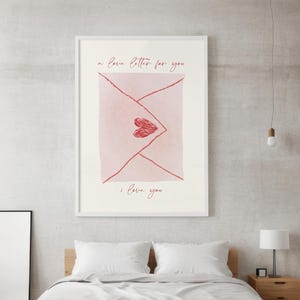 Eine Liebesbrief für Dich | Romantische Liebe Wand Kunst | Druckbare Kunst für Schlafzimmer oder Wohnheim | Herzlichen digitalen Download