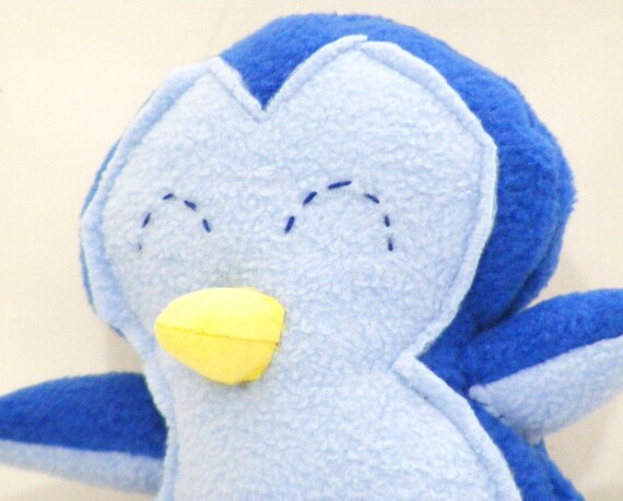 Items similar to Large Blue Colorful Penguin Stuffed Animal Toy Sale on