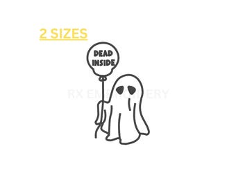 Grappig spook machineborduurontwerp | Griezelig Halloween (digitale download)