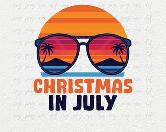 Christmas In July Svg | Christmas Svg | xmas in July svg, July Holiday, Summer Celebration Svg, Summer Vacation Svg, Cricut File Png Eps Dxf