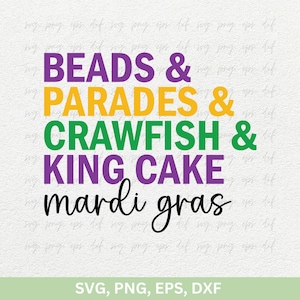 Mardi Gras Svg, Desfiles De Cuentas Diseño De Torta Rey De Cangrejo Svg Png, Mardi Gras Cuentas Hermosas Citas Svg Png, Carnaval De Mardi Gras Svg Png Eps Dxf