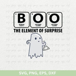 化学ブー 驚きの要素 SVG、PNG、DXF | 面白いハロウィーン svg、png | 面白い科学とハロウィーン svg、png | ハロウィーンのユーモア svg