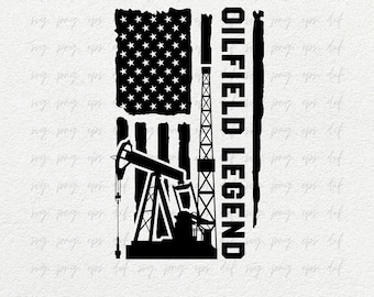 Oilfield Legend SVG File | Oilfield Svg | Oilfield Shirt Svg | Oil Rig Worker Svg, Oil Pipeline, Gas Pump Svg, Drilling Rig Svg, Png Eps Dxf