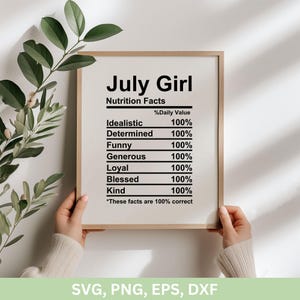 Fille de juillet, valeur nutritive Svg, fille de juillet Svg, les reines sont nées en juillet, fichiers coupés, anniversaire de fille de juillet png dxf eps, anniversaire de femmes chemises png