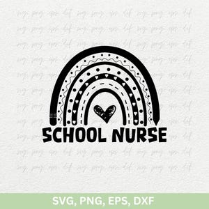 Enfermeira Escolar Svg, Camisa de Enfermeira Futura Svg, Svg Médico, Vida de Enfermeira Png, Estetoscópio Svg, Enfermagem Png, Enfermeira para Ser Eps Dxf Arquivo de Corte para Cricut