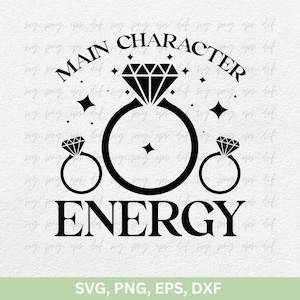 Personagem principal Energia Svg PNG, Design de anel de noivado Camisetas Png Cricut Svg, Citações de noivado Svg png, Camisa de casal Svg Arquivo de corte Png Eps Dxf